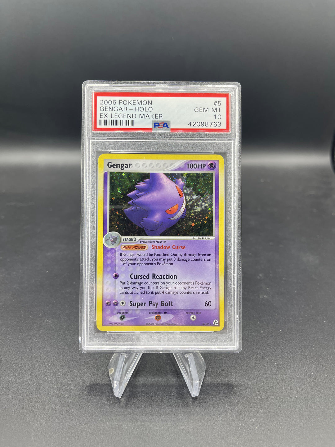 gengar holo pokemon card Gengar 1999 Pokemon Fossil Holo #5 CGC Authenticated 7.5 Card